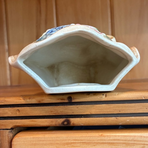 Vintage Royal Copley Straw Hat Wall Pocket - Picture 6 of 9